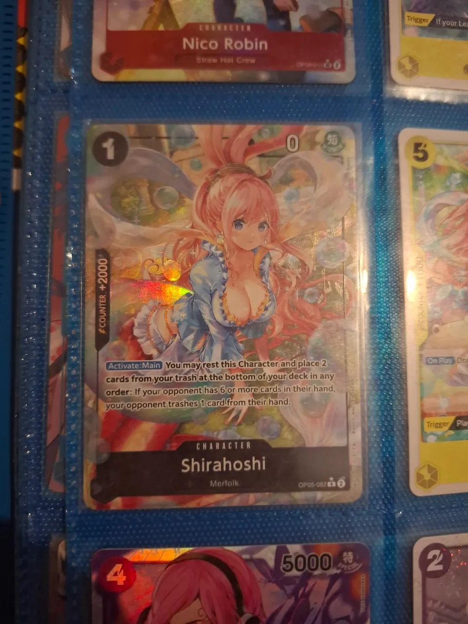 shirahoshi one piece tcg deck Shirahoshi (Reprint) - OP05-082 R main image 0