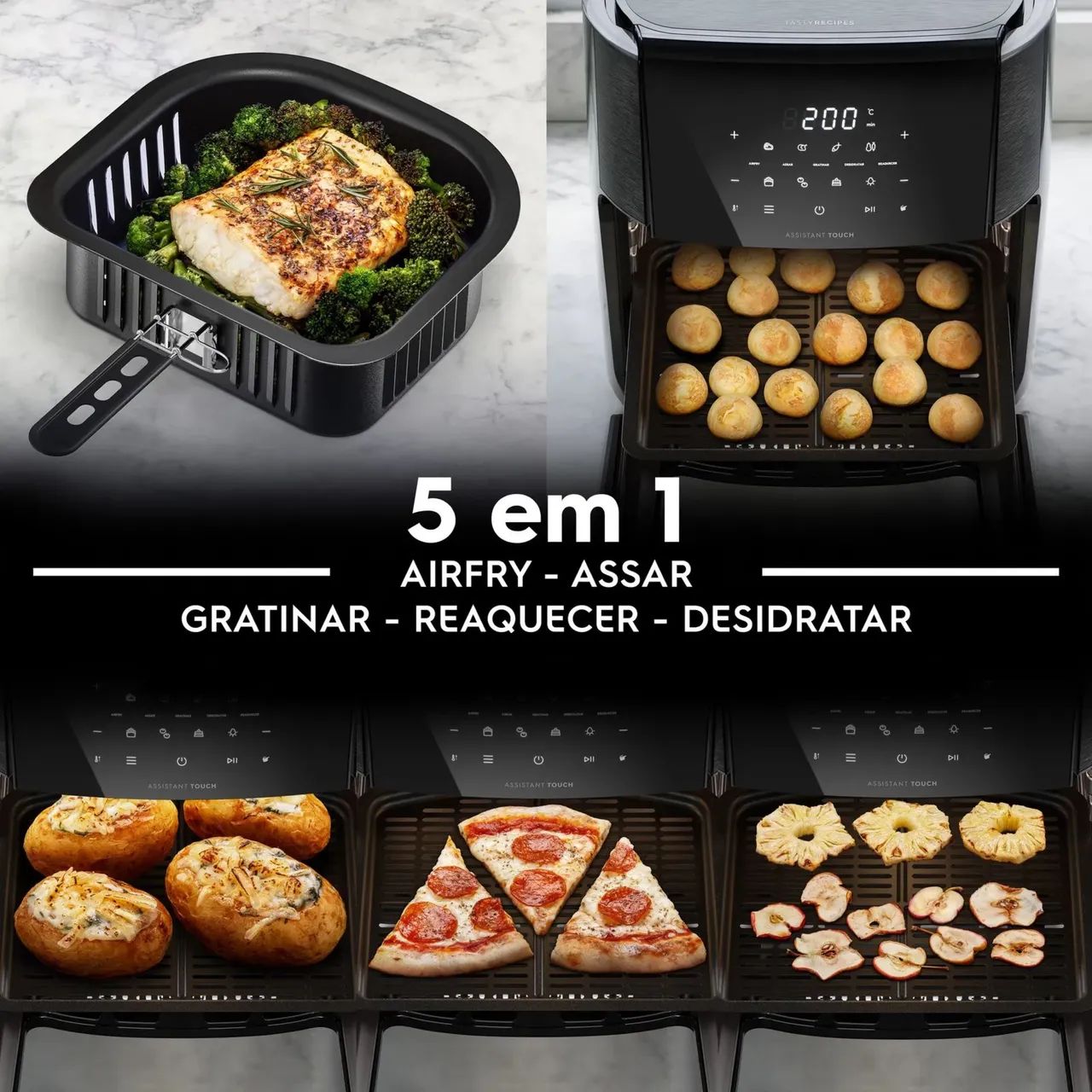 Fritadeira Air Fryer Oven Electrolux EAF85 Experience Rita Lobo 12L 5 em 1 Forno - Foto 6