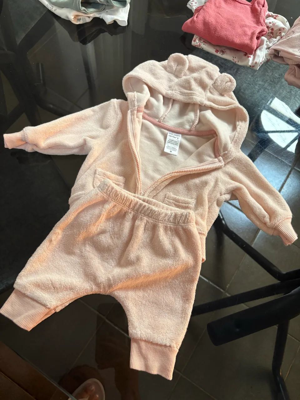 Lindo kit com 2 bodies da Carter's para seu bebê prematuro.  - Foto 2