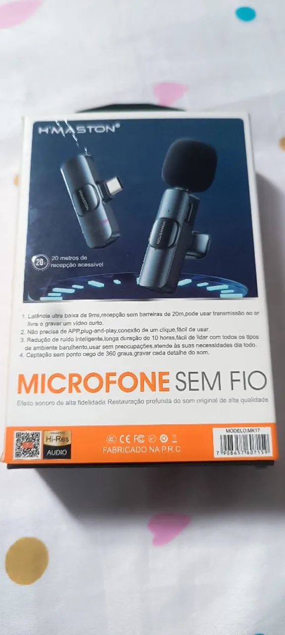 Microfone sem fio para iPhone e Android/10 reais  - Foto 2