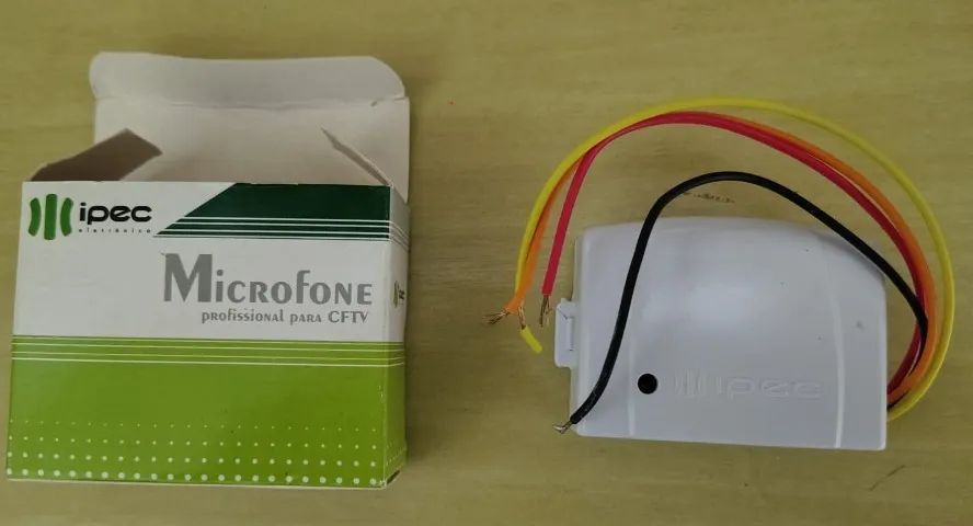 Microfone Ipec para CFTV DVR Profissional Novo