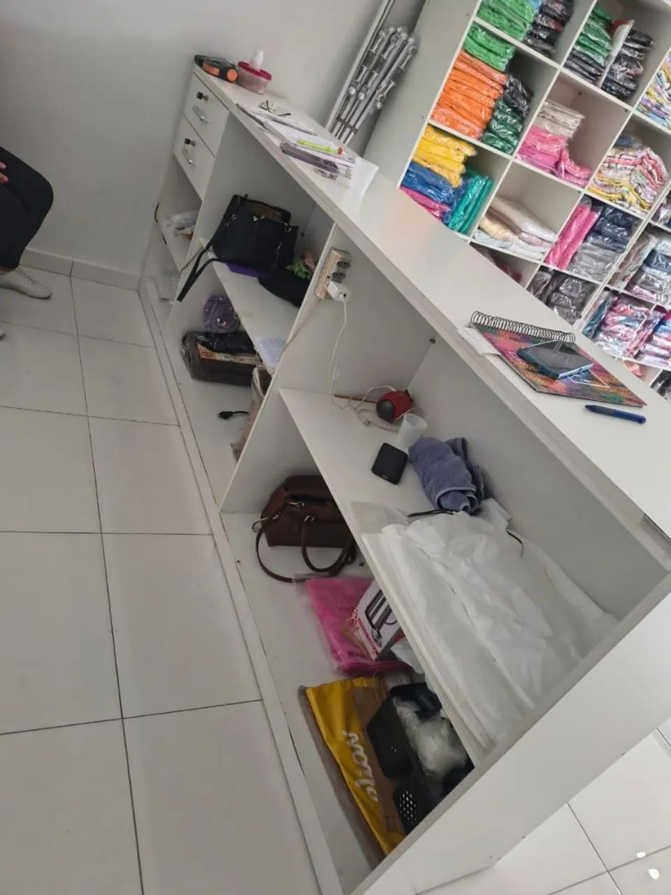 Balcão grande MDF branco  - Foto 3