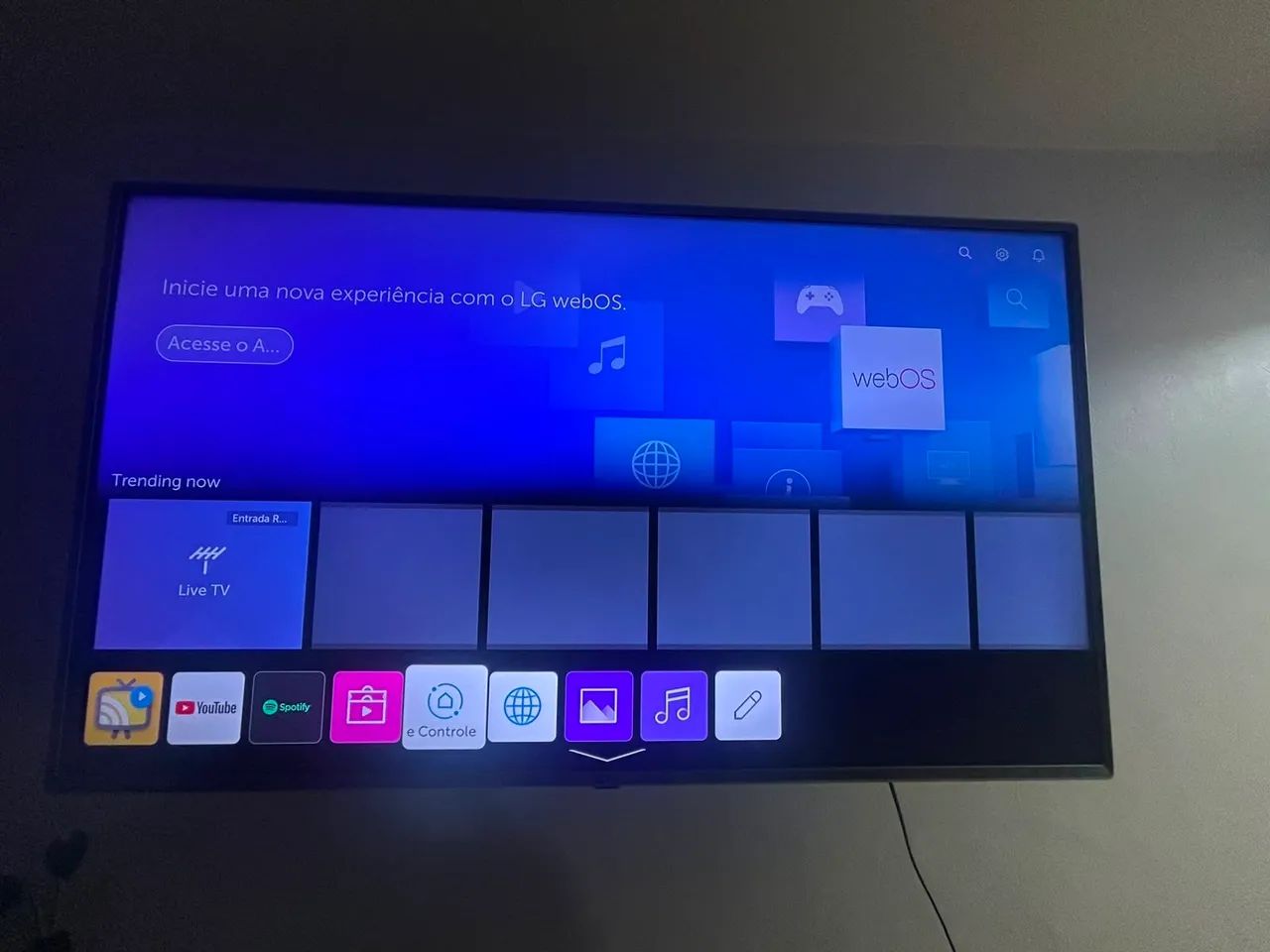 Tv 50 " LG funcionando 