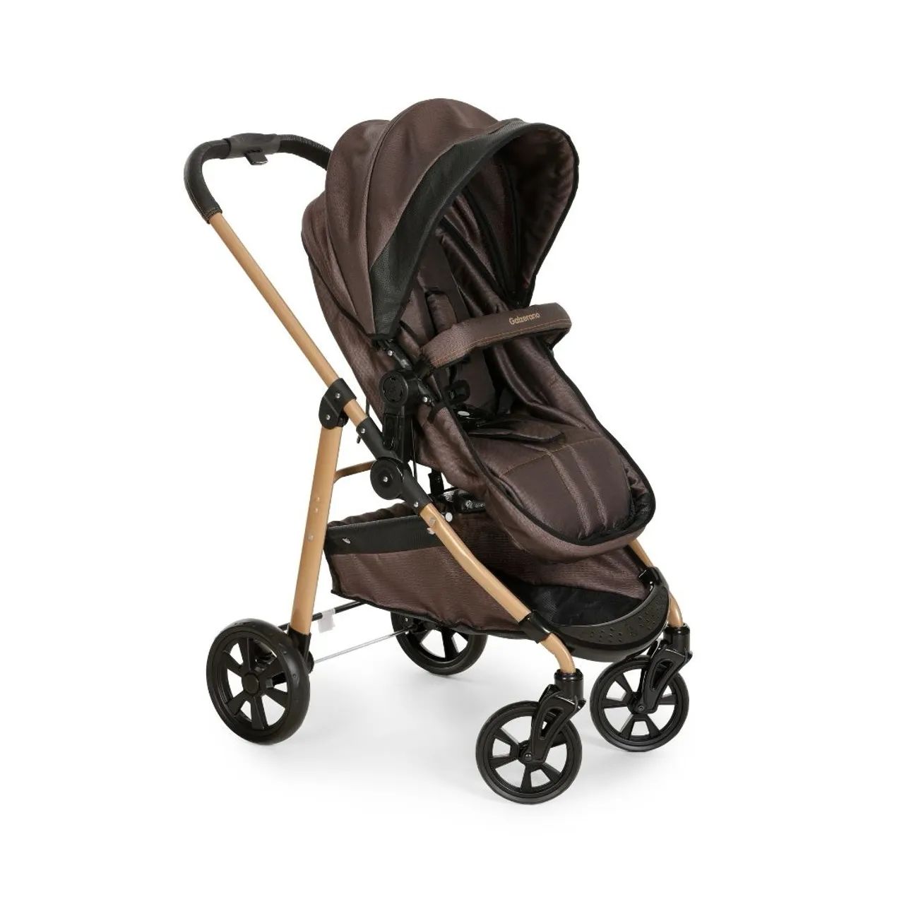 Carrinho de bebê Moisés Travel System Galzerano Marrom  - Foto 2