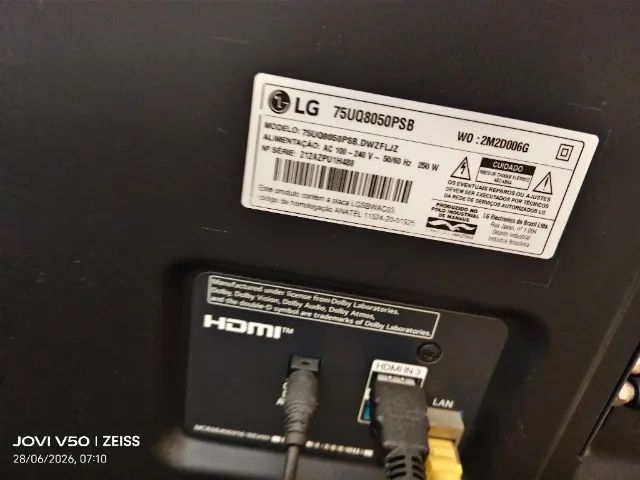 Smart TV LG 4K UHD de 75 polegadas (modelo 75UQ8050PSB).  - Foto 2