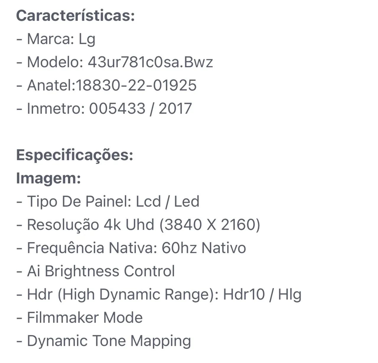 Smart Tv LG 43? 4K - Foto 4