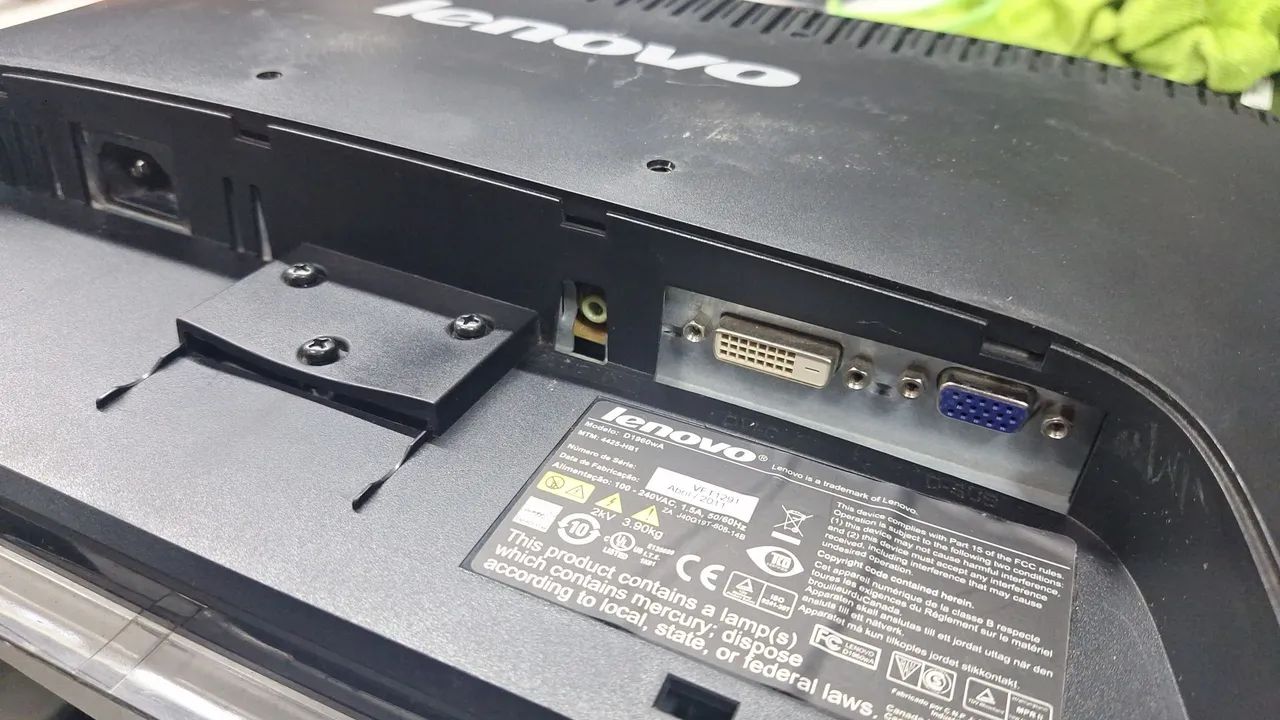 Monitor Lenovo D1960wA 18.5 pol - Foto 4