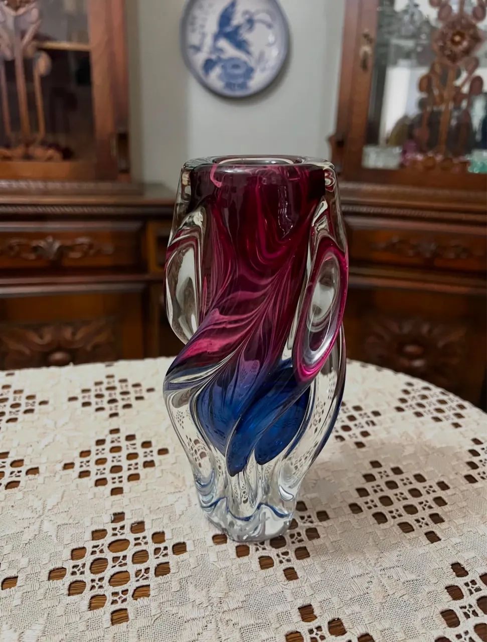 Vaso Chribska Glass - Czech Republic 