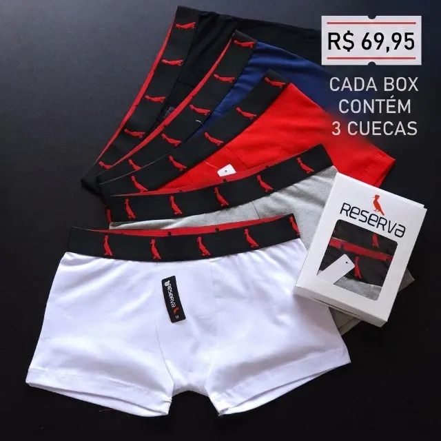 Box com 3 cuecas Reserva