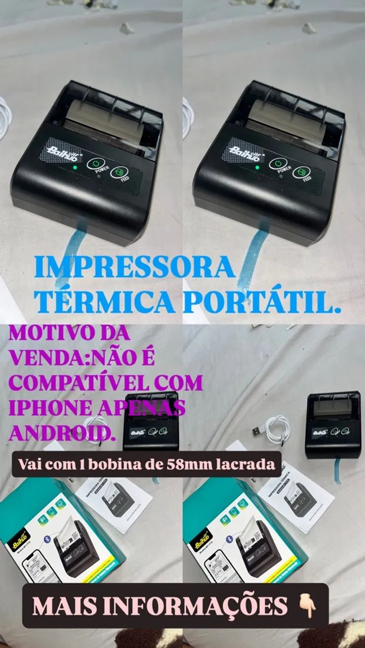IMPRESSORA PORTÁTIL TÉRMICA  - Foto 3