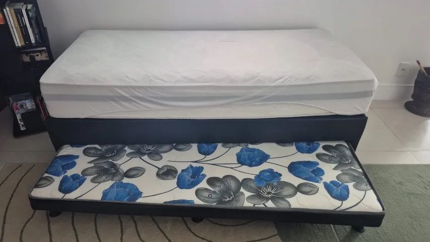 Reconflex Cama Box Solteiro com Colchão de Molas Ensacadas + Auxiliar de Espuma - Foto 2