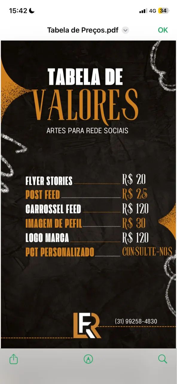 Designer Gráfico, cartões de visita e logo marca