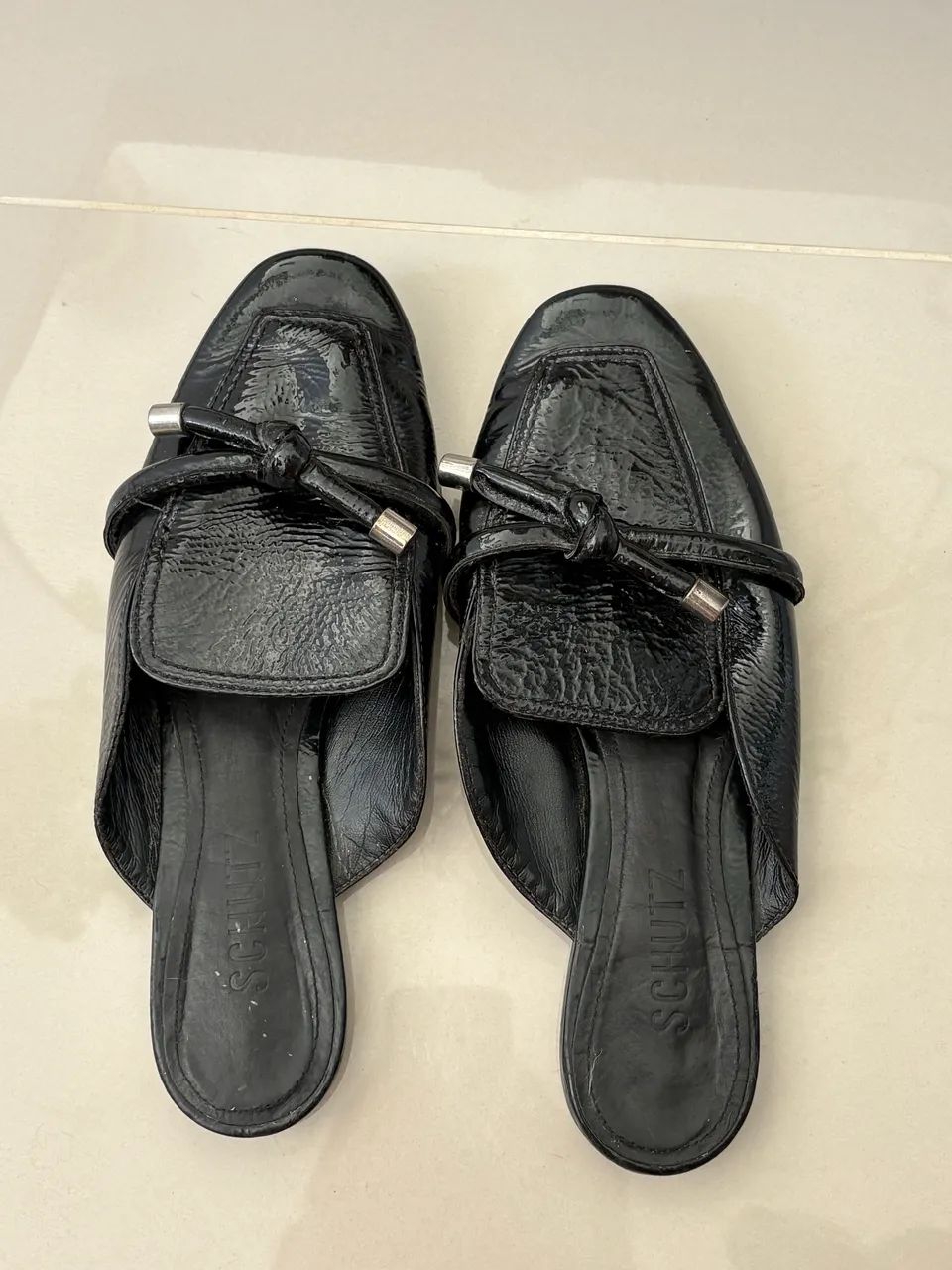 Mocassim Schutz couro croco - Foto 3