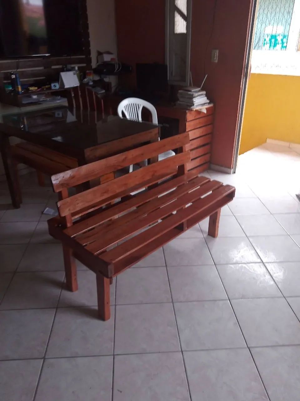 Banco tipo sofá de pallet - Foto 2