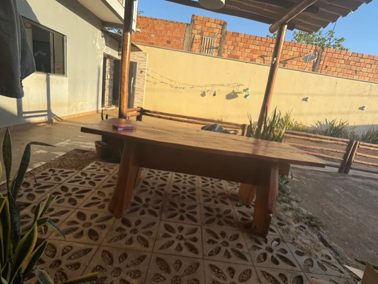 Mesa de madeira rústica - Foto 3
