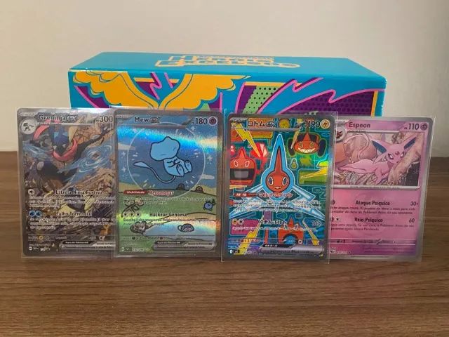 Combo 4 cartas pokemons raras