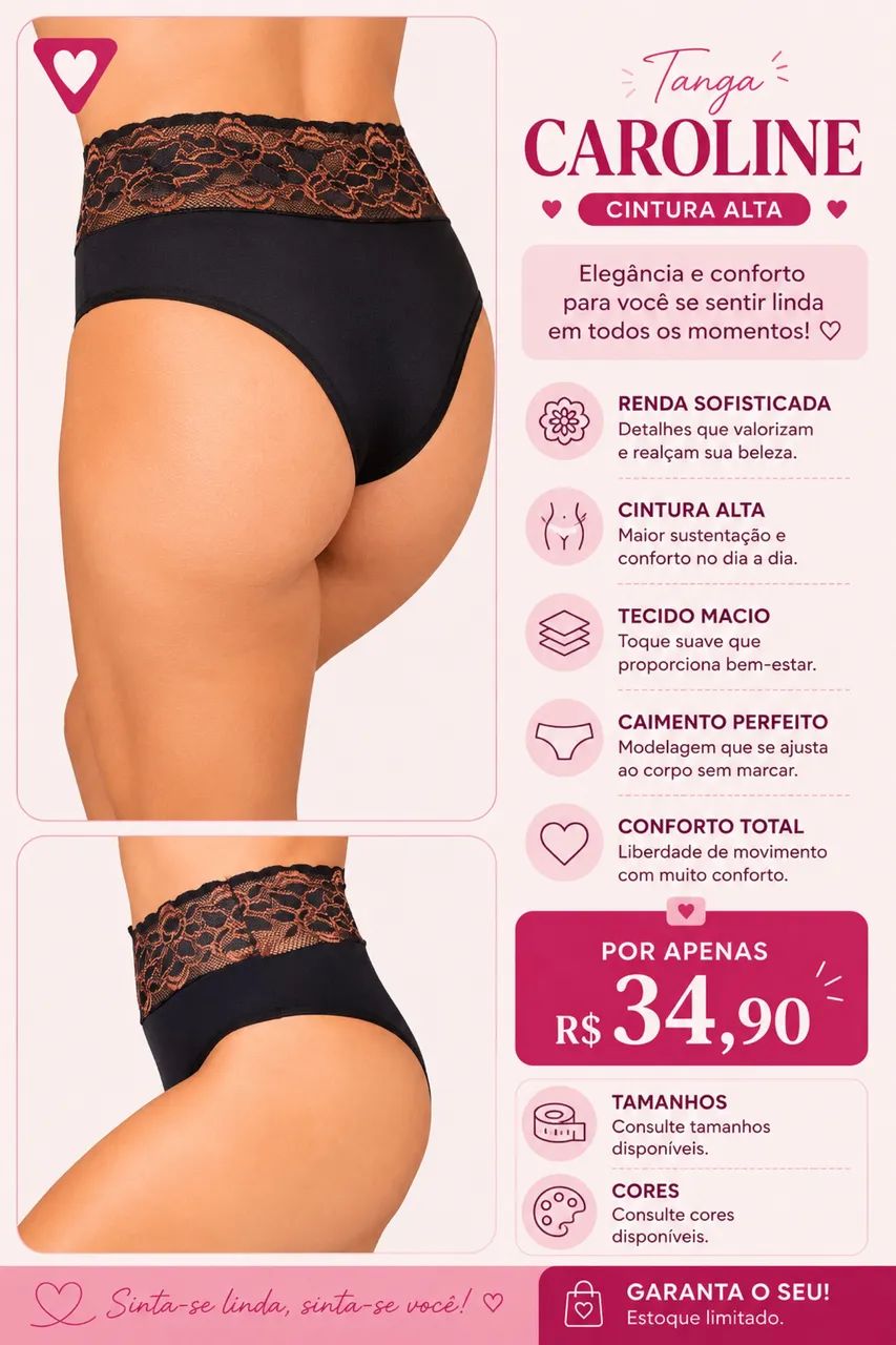 Lingerie Variadas e conforto 