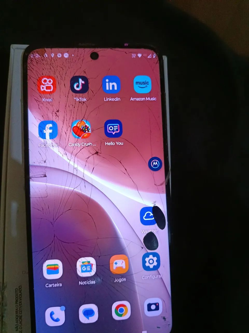 Celular moto g32 , com a tela trocada mas funcionando perfeitamente 