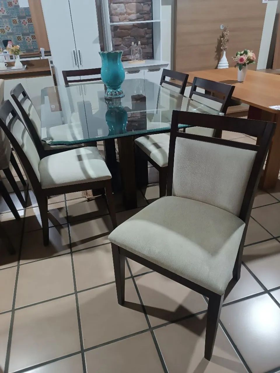Mesa de 6 Lugares Estofada - Foto 2