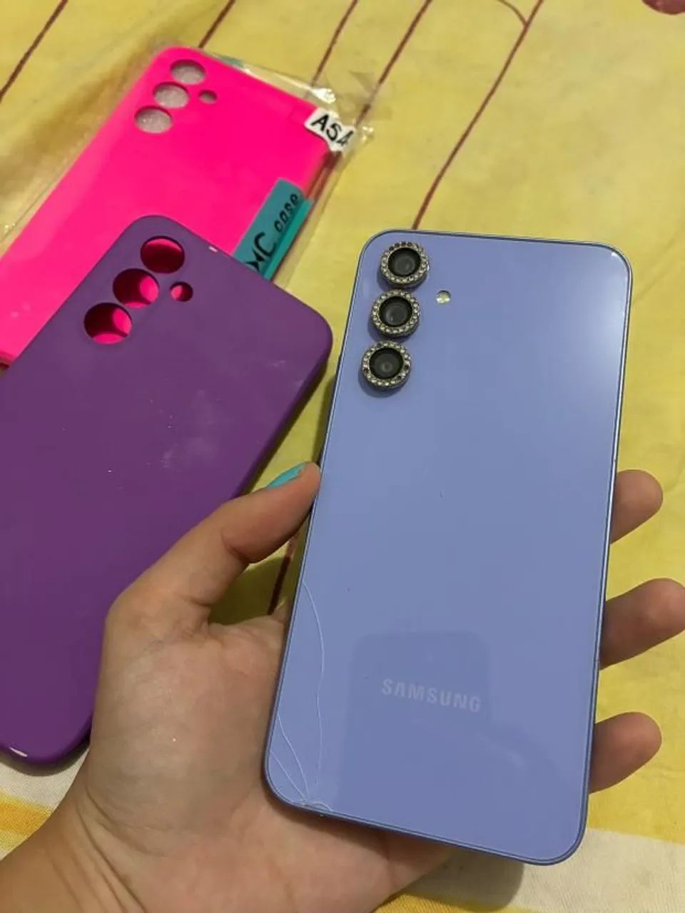 Galaxy a54 com nota seminovo - Foto 4