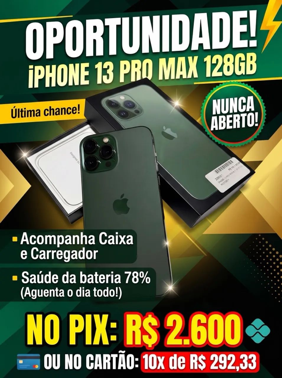 APPLE iPHONE 13 PRO MAX 128GB - VERDE ALPINO
