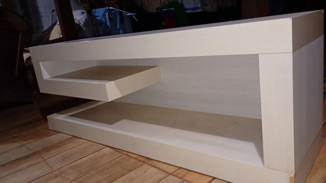 Rack para sala MDF PREMIUM COR GELO  - Foto 3