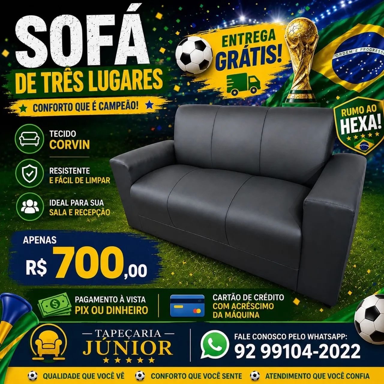 Sofás novos a pronta entrega. 500,00 entrega grátis  - Foto 2