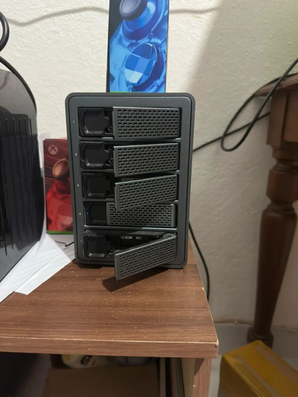 100Tb HD Externo Yottamaster case 5 baias USB Tipo C ou Tipo A
