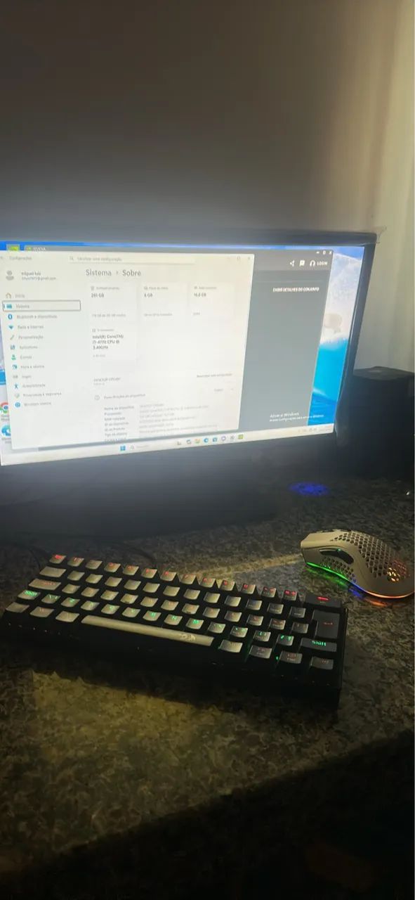 PC GAMER COMPLETO COM CADEIRA