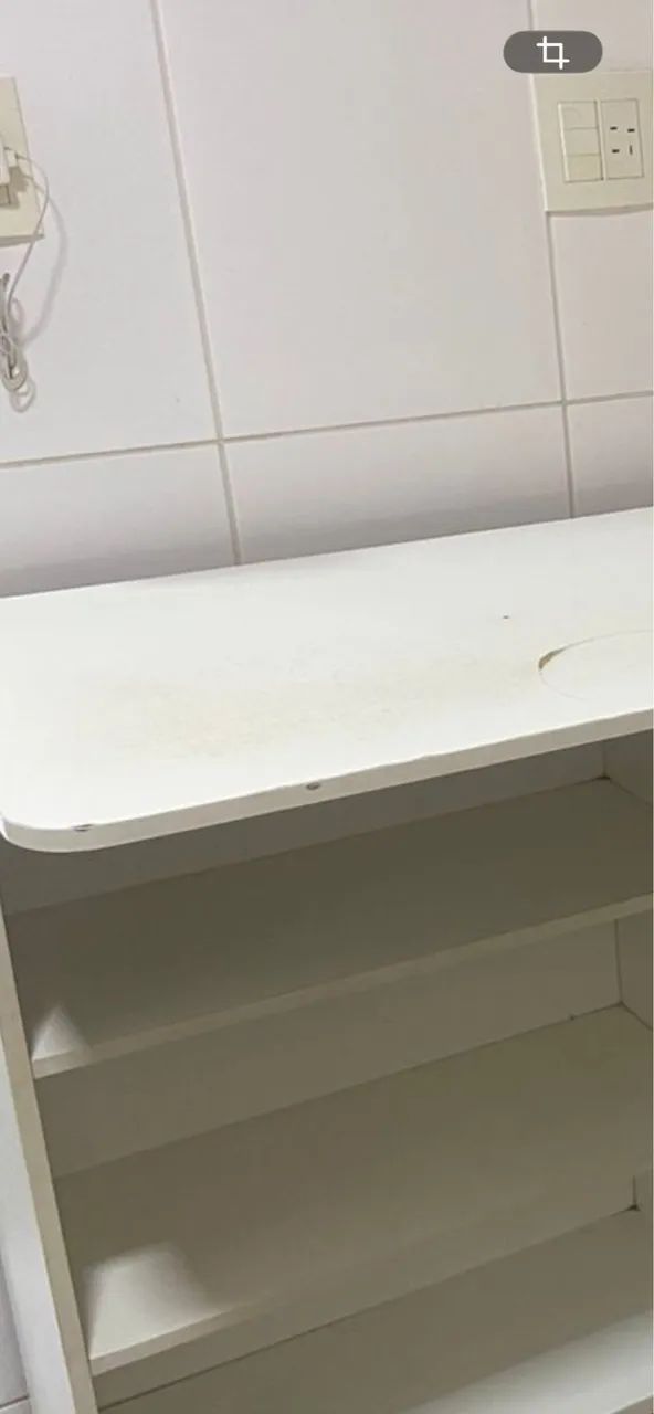 Móvel bancada em L para cozinha branco em MDF - Foto 3