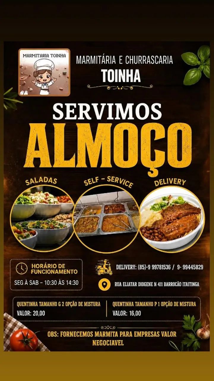 Almoços para empresas e clientes