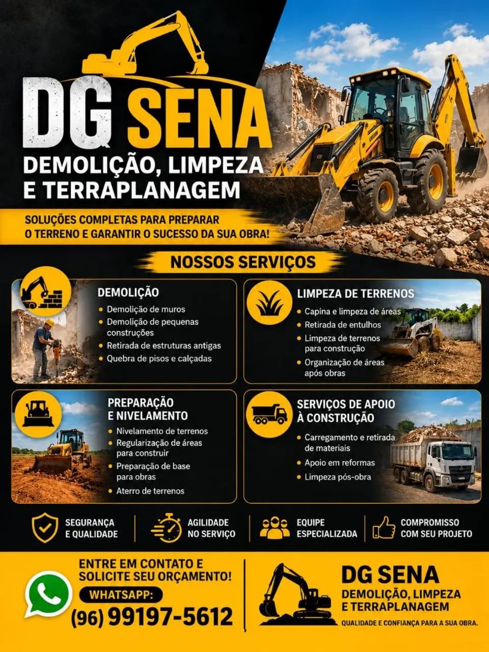 DG SENA - Demolição, Limpeza e Terraplanagem