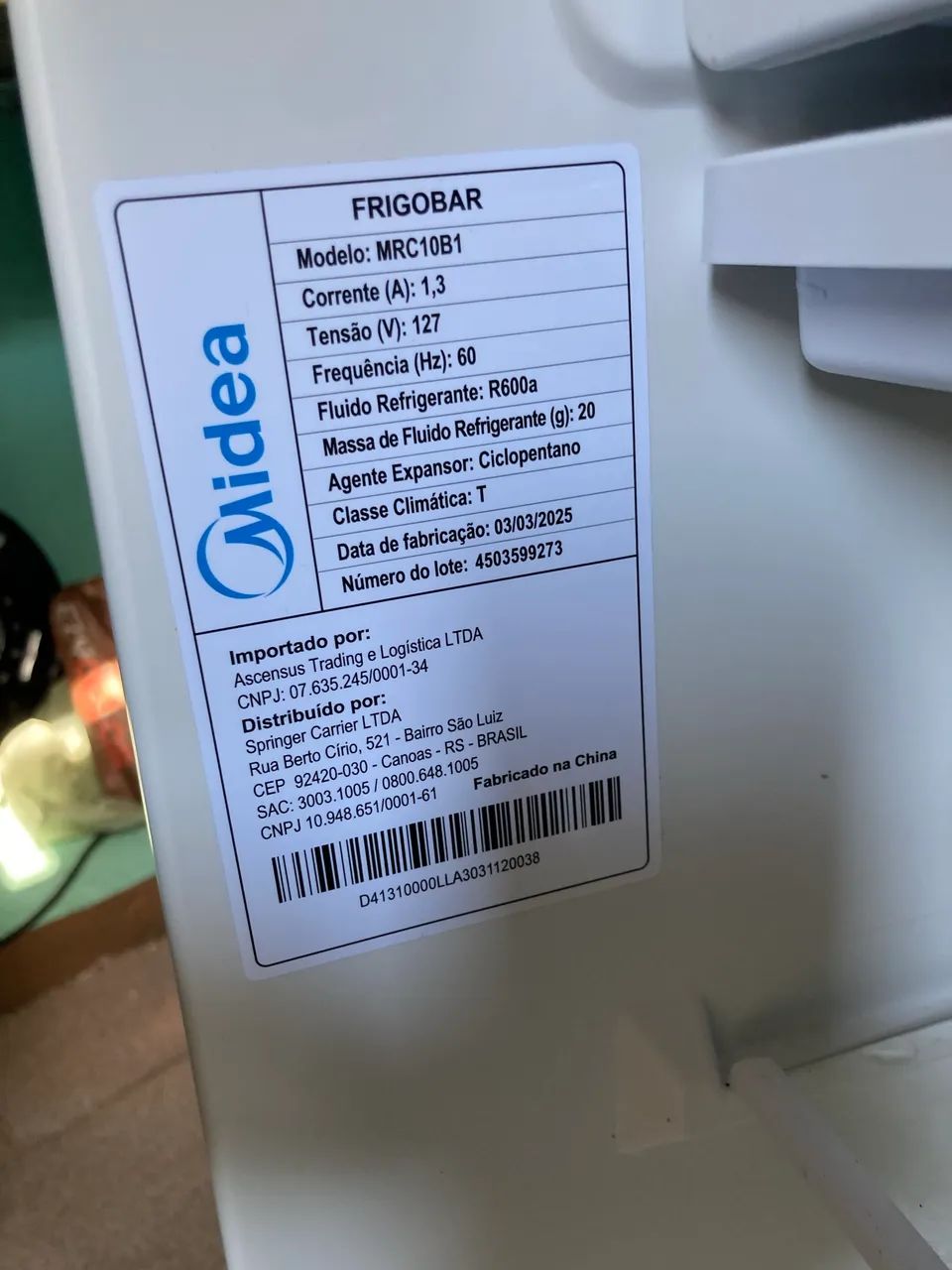FRIGOBAR MIDEA