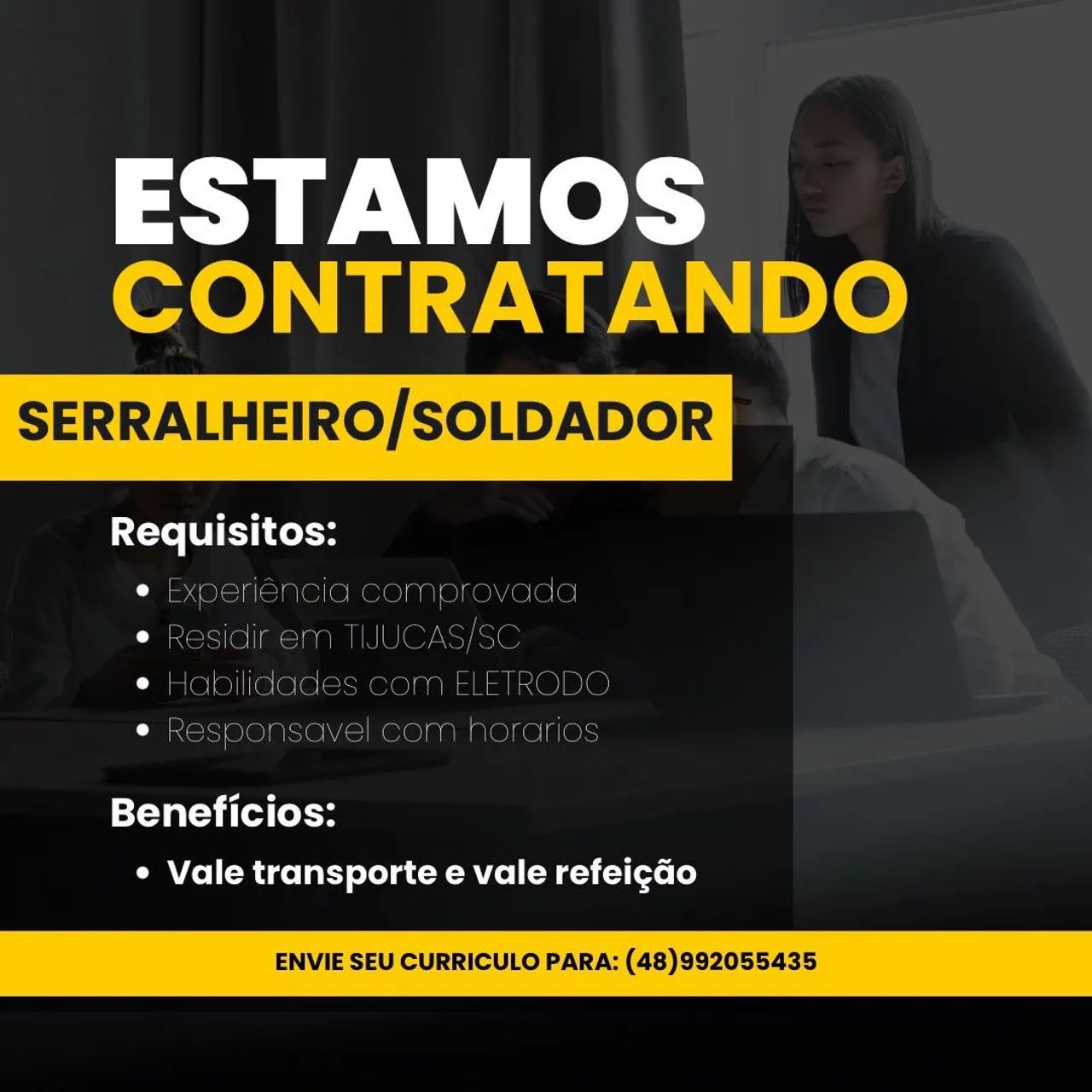 VAGA SERRALHEIRO/SOLDADOR