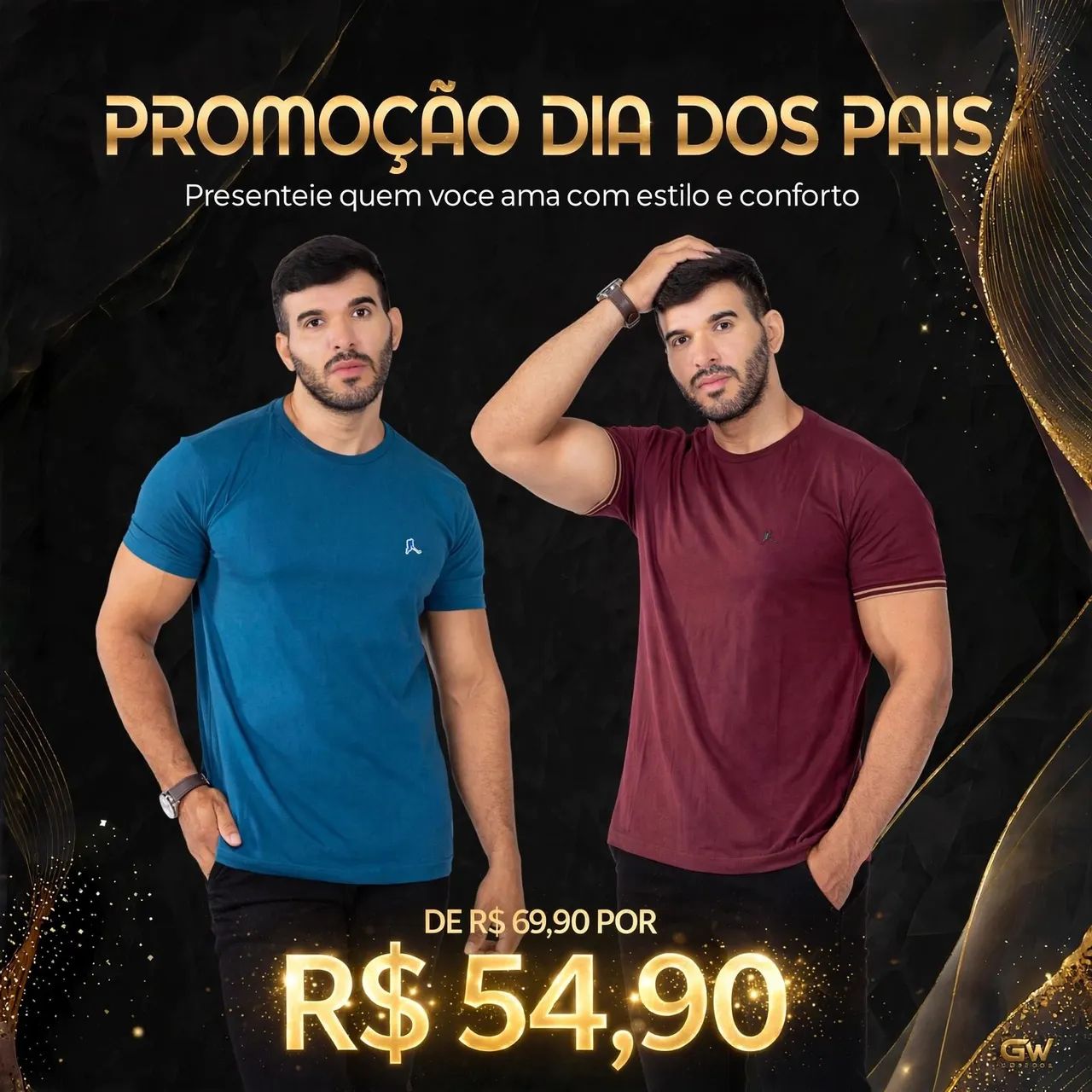 CAMISA BÁSICA PROMOÇÃO DIA DOS PAIS 