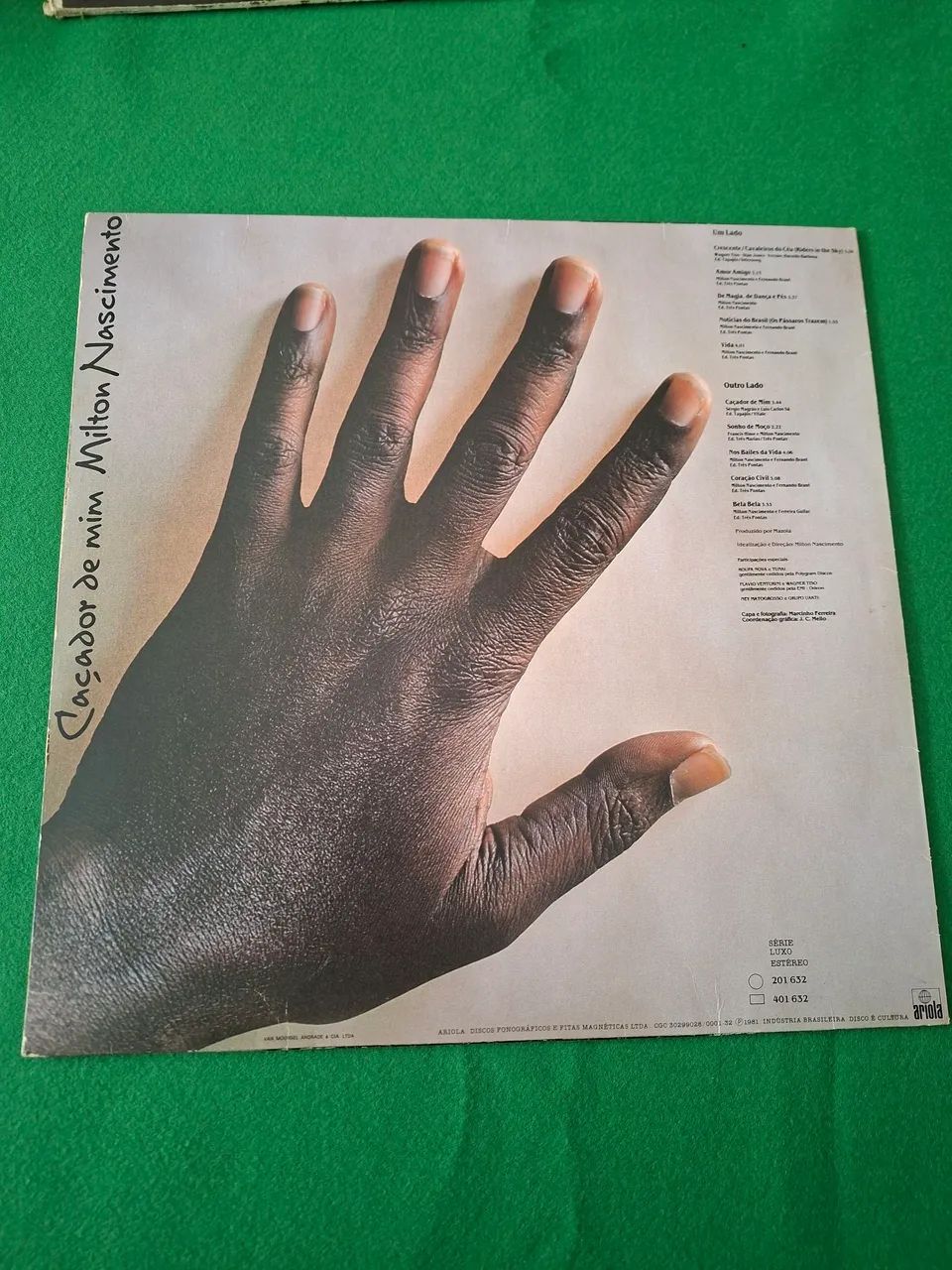 Vinil Milton Nascimento Caçador de mim - Foto 2