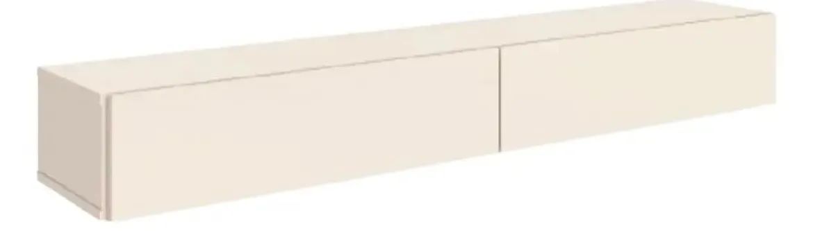 Rack Tv Suspenso - Até 55 polegadas /off white brilhante  - Foto 4