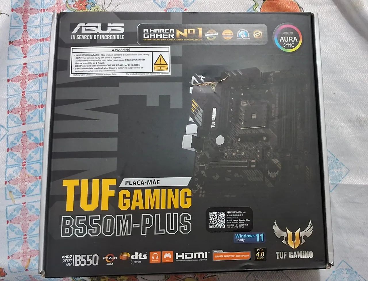 Placa Mãe Asus Tug Gaming B550M Plus.