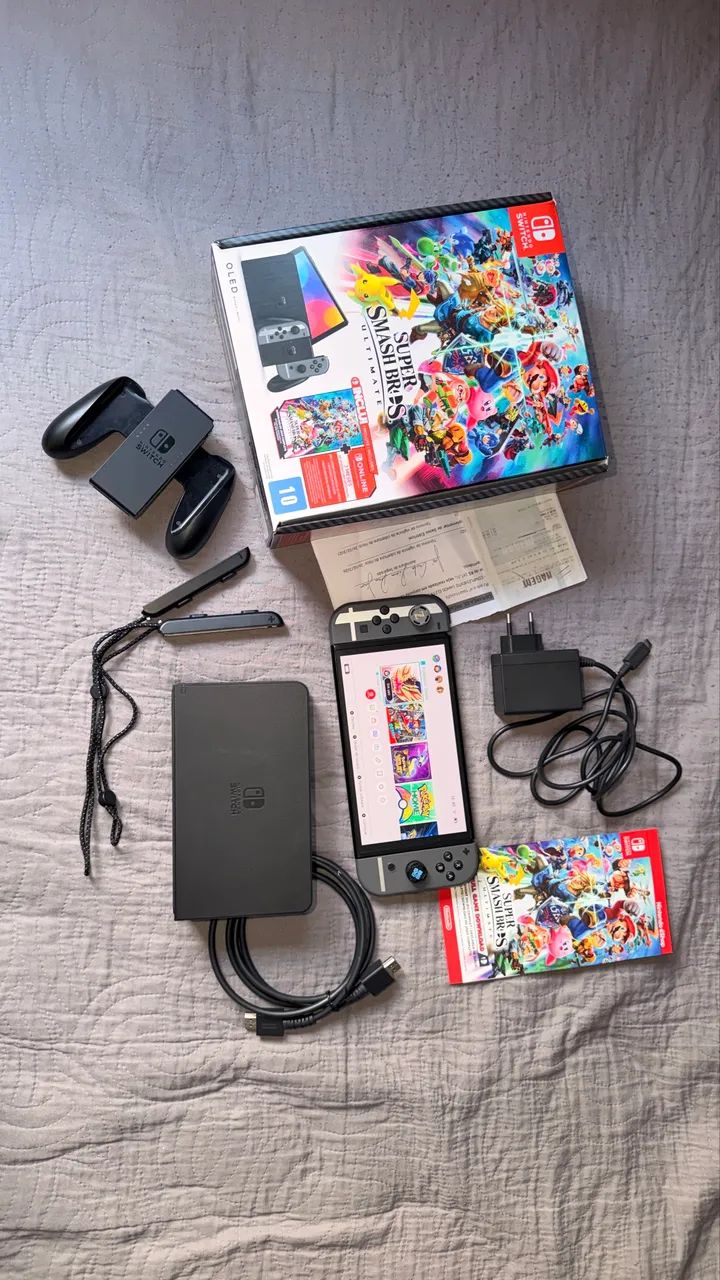 NITENDO SWITCH MODELO OLED - Super Smash Bros