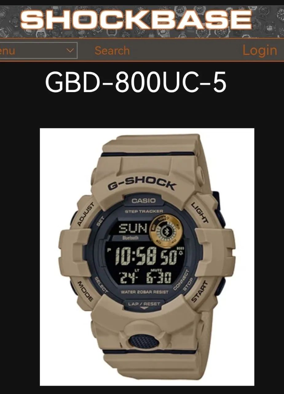 CASIO G-Shock GBD-800UC-5