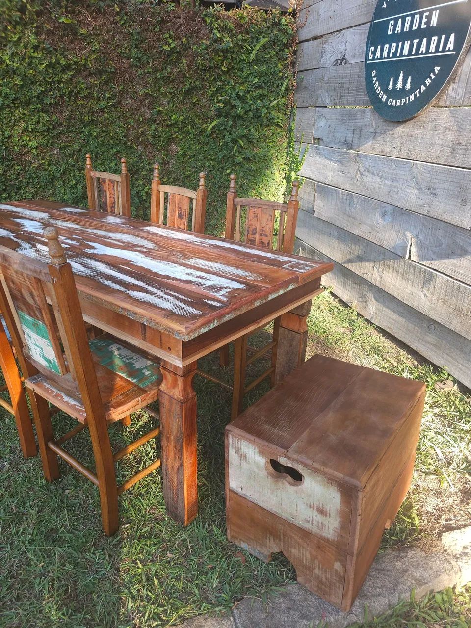 Mesa rustica demolição peroba rosa  - Foto 3