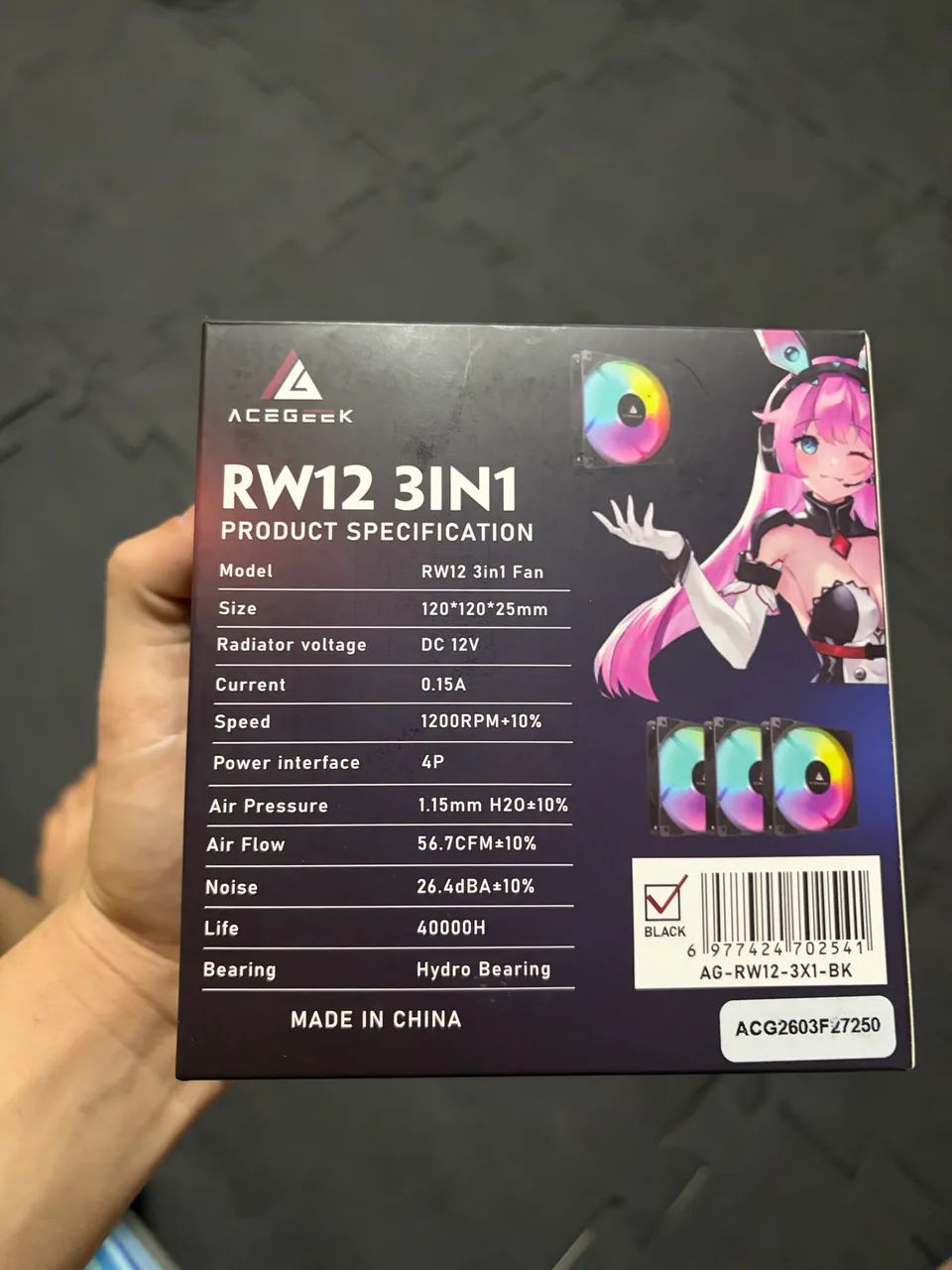 FANS ACEGEEK RGB PARA PC