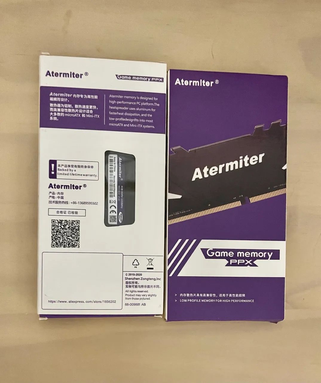 Memória RAM Atermiter 16gb(2x8gb) DDR4 3200MHz REG-ECC (Server/Xeon) - Foto 2