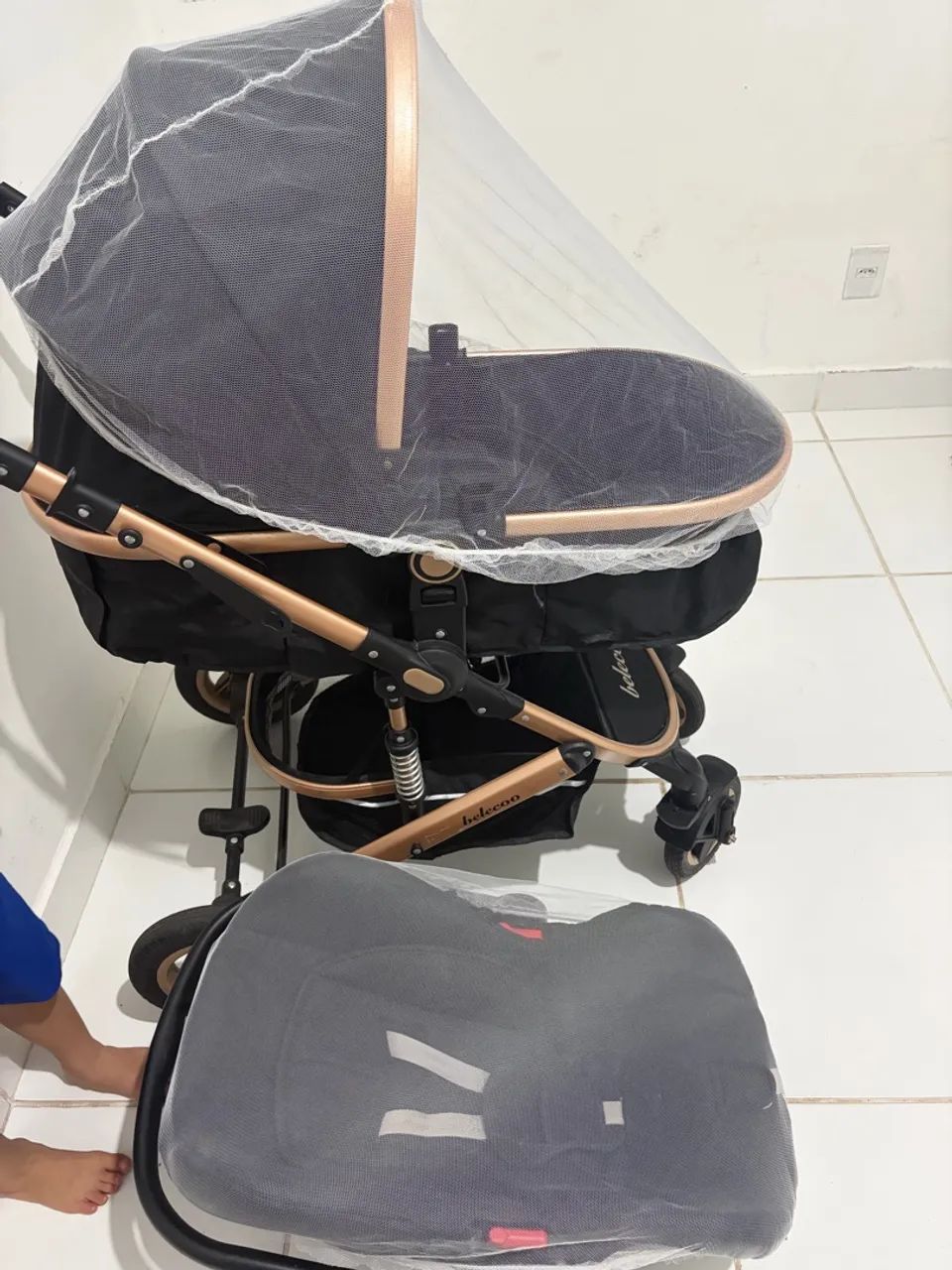 Carrinho 3 em 1 original belecoo - Foto 5