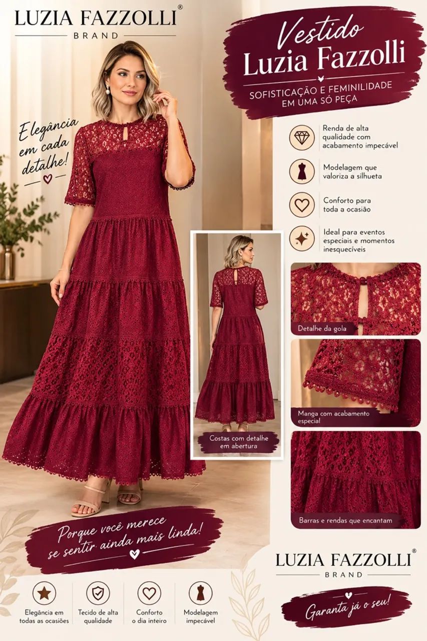 Vestido Luzia Fazzoli 
