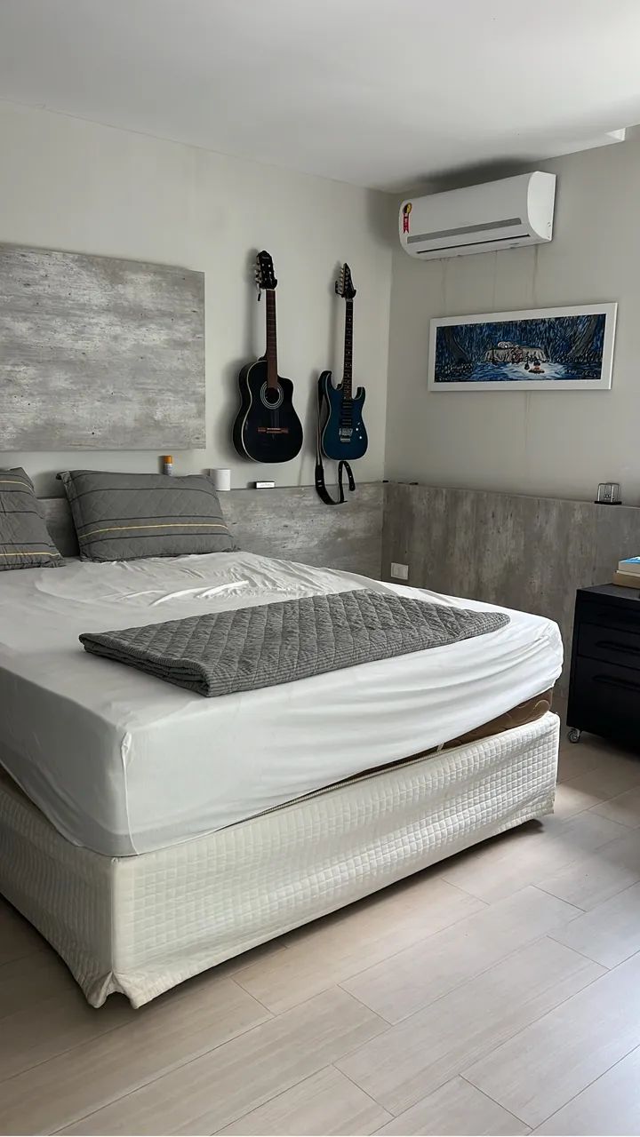 Cama Box Queen Mai?s colchão ortobom 