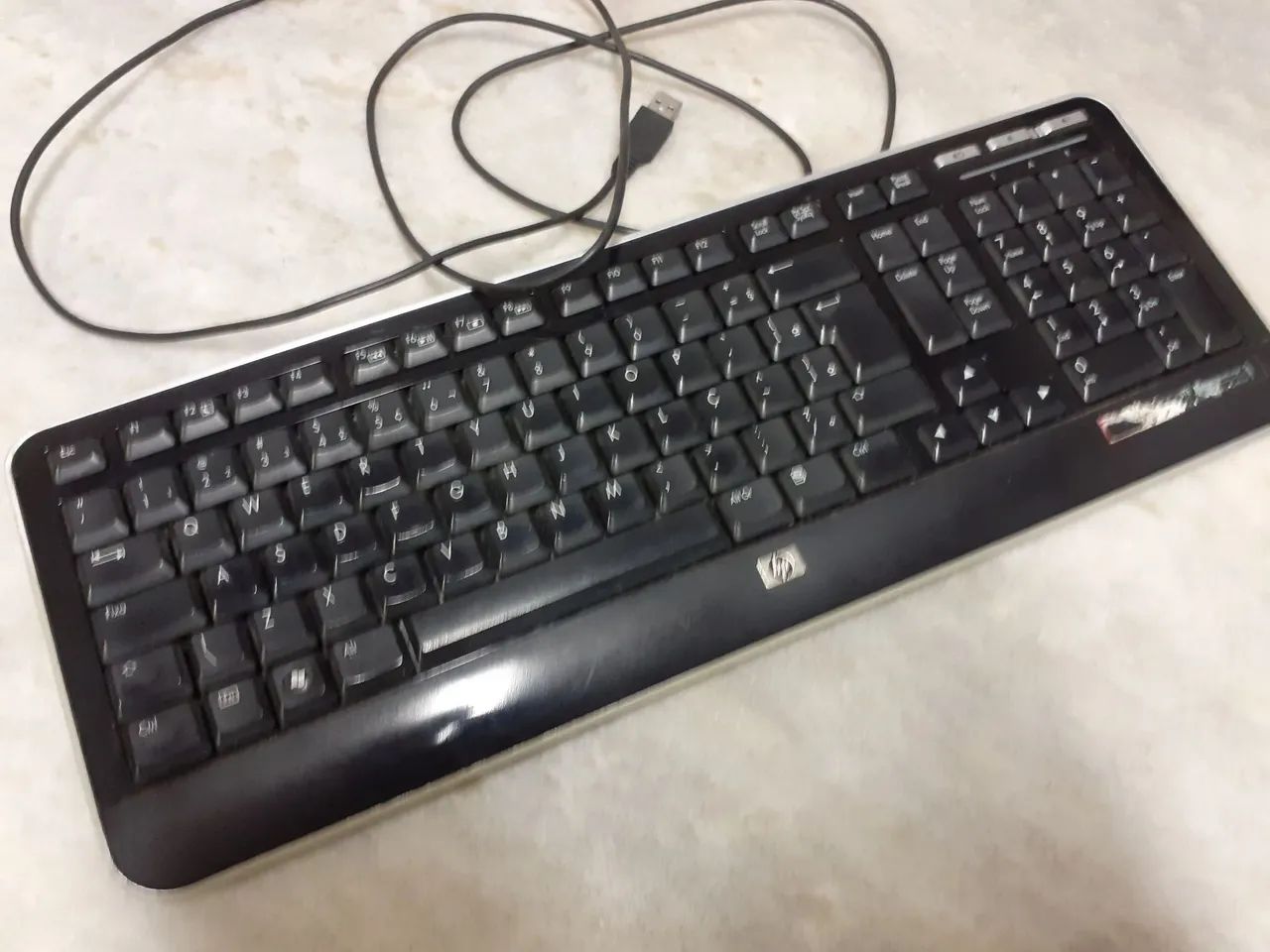 Teclado HP Original para Computador Notebook Com Conexão Usb Funcionando e Bem Conservado - Foto 3