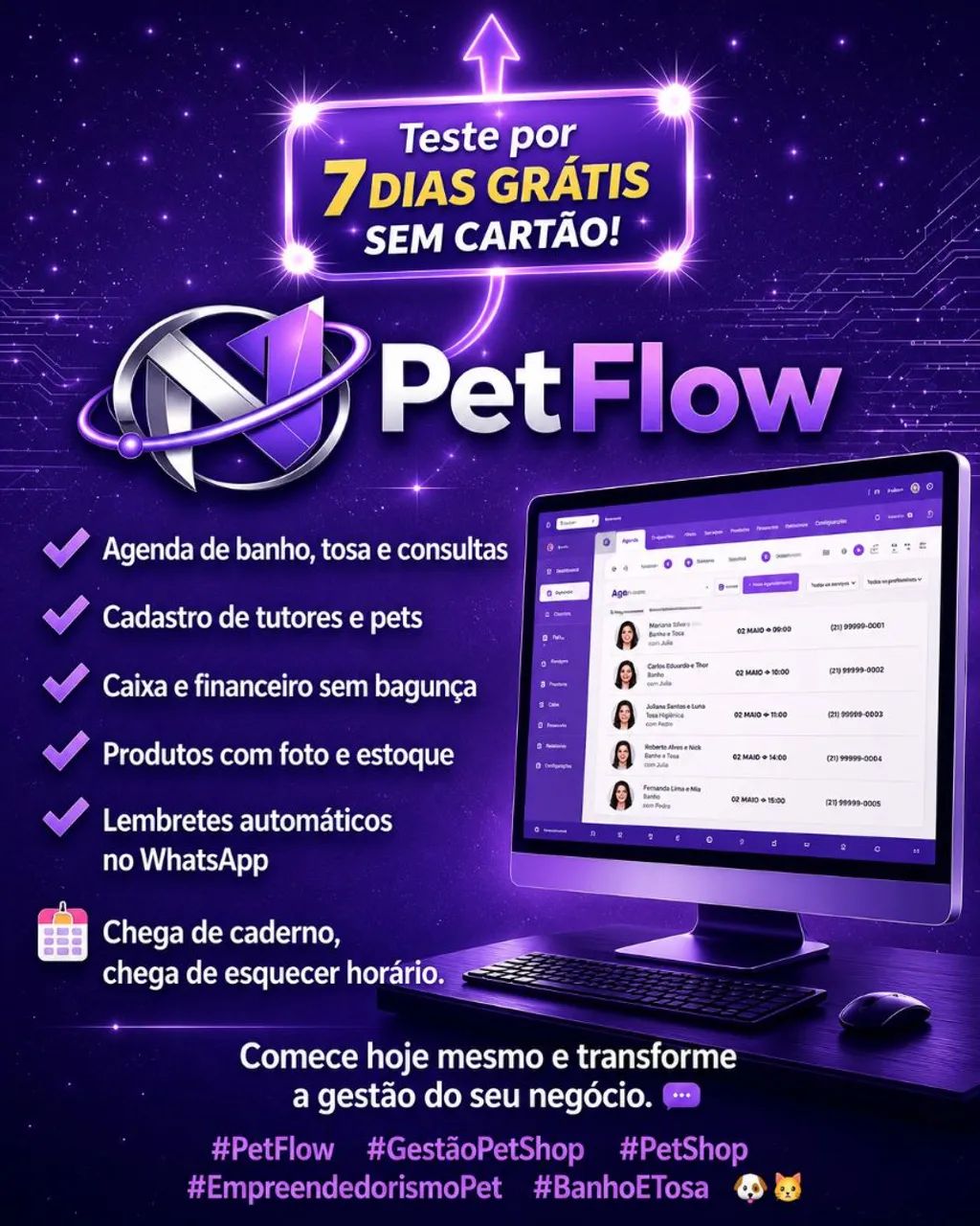Sistemas prontos com testes grátis 