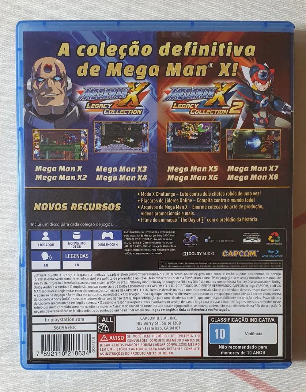 Megaman Collection X e X2 - PS4 (Usado) - Foto 2
