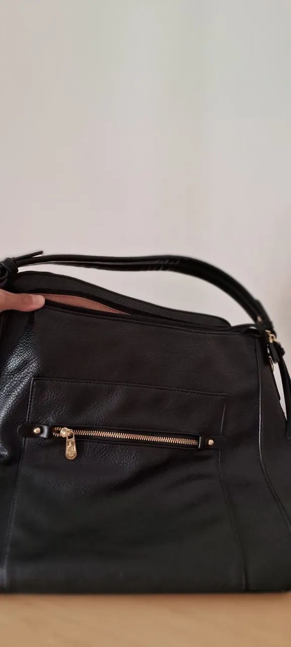 Bolsa de couro sintético (Pavão de ouro) - Foto 3